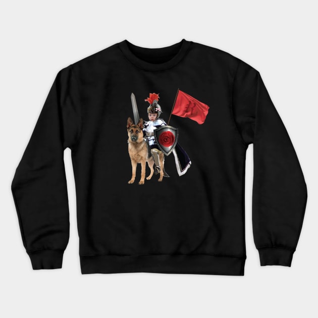 Sir Ruby & Her Steadshepard Crewneck Sweatshirt by amandafins